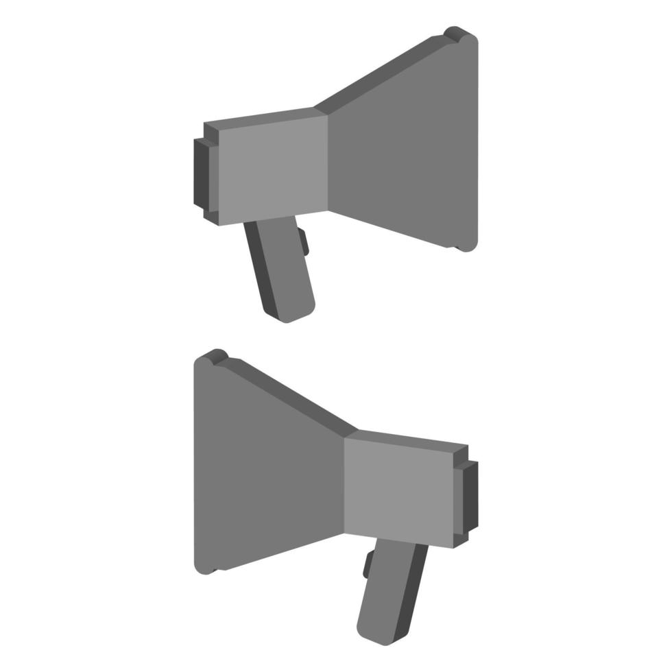 Megaphone illustrated on a white background vector