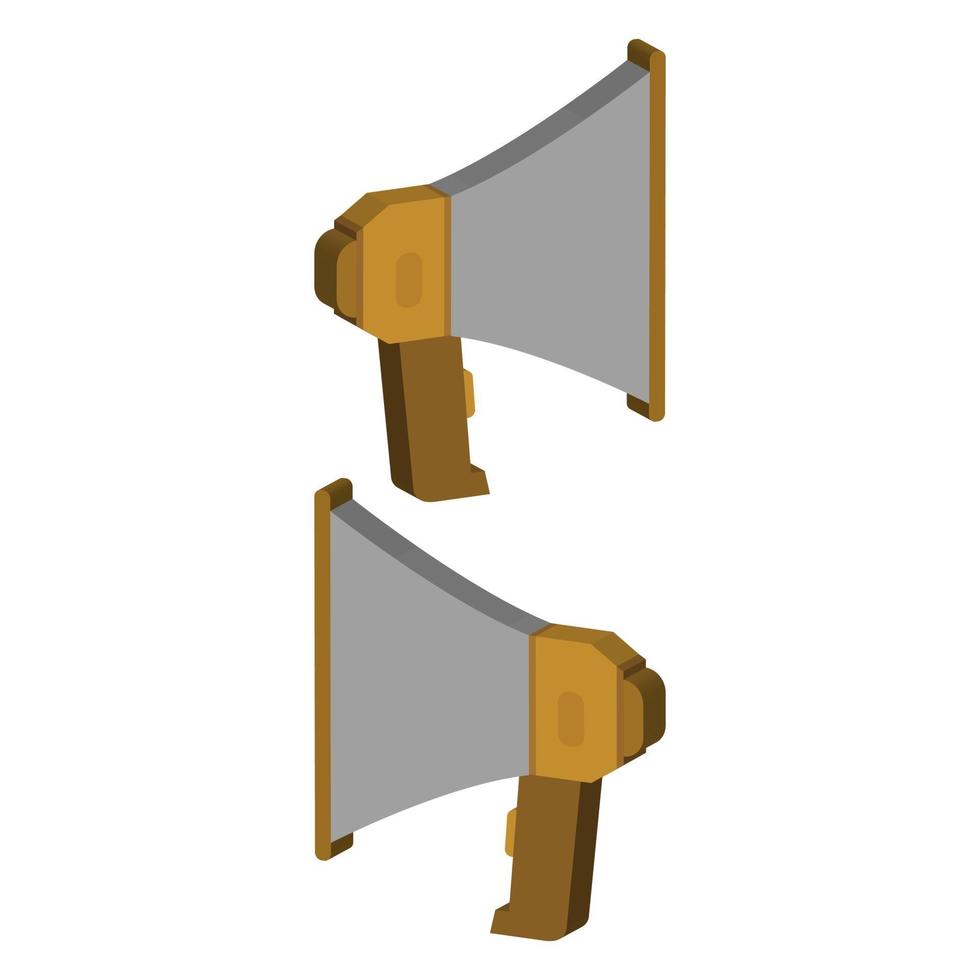 Megaphone illustrated on a white background vector