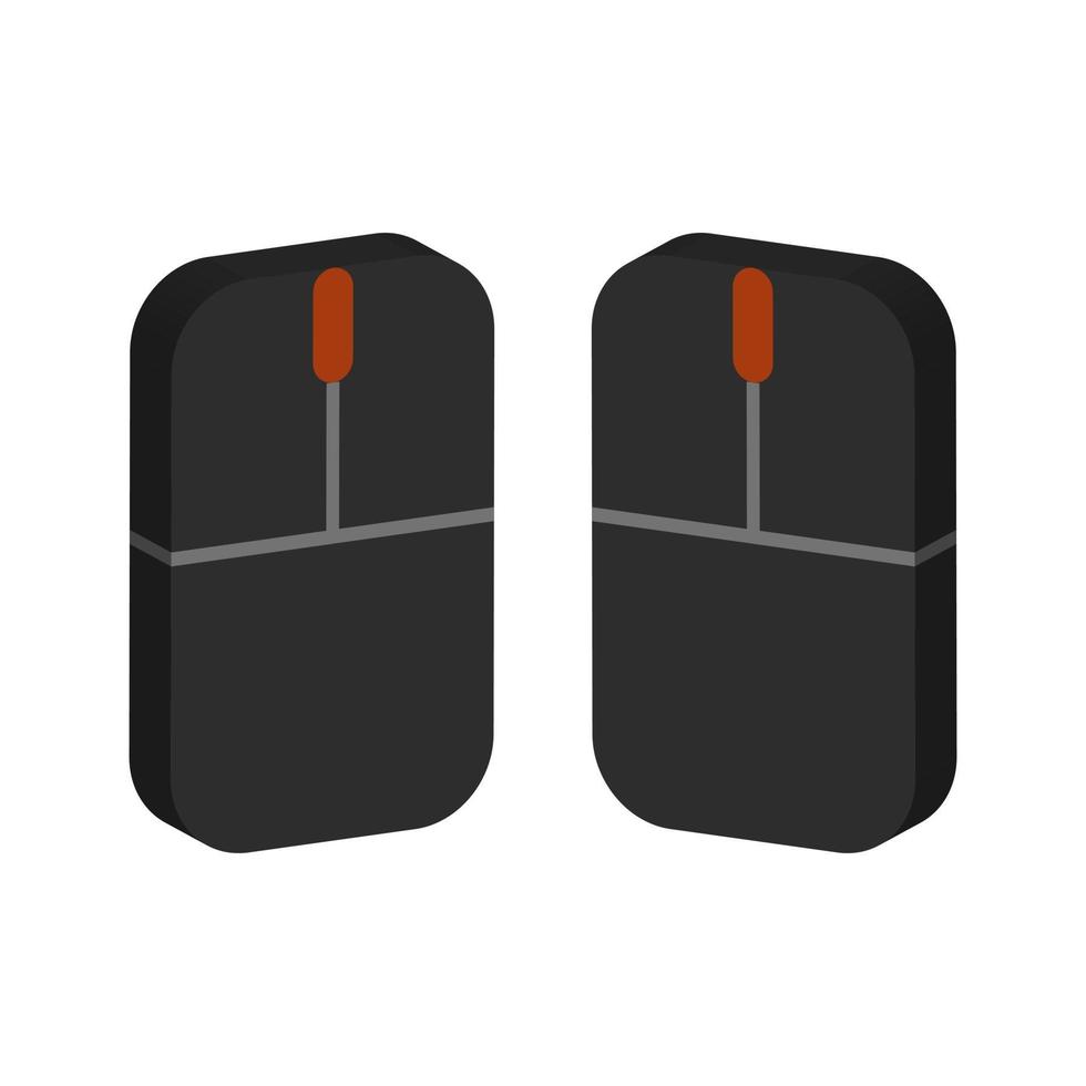 Mouse illustrated on a white background vector