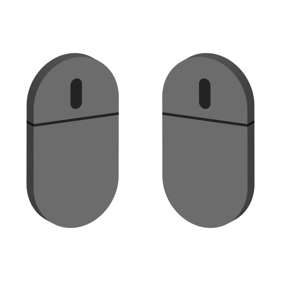Mouse illustrated on a white background vector