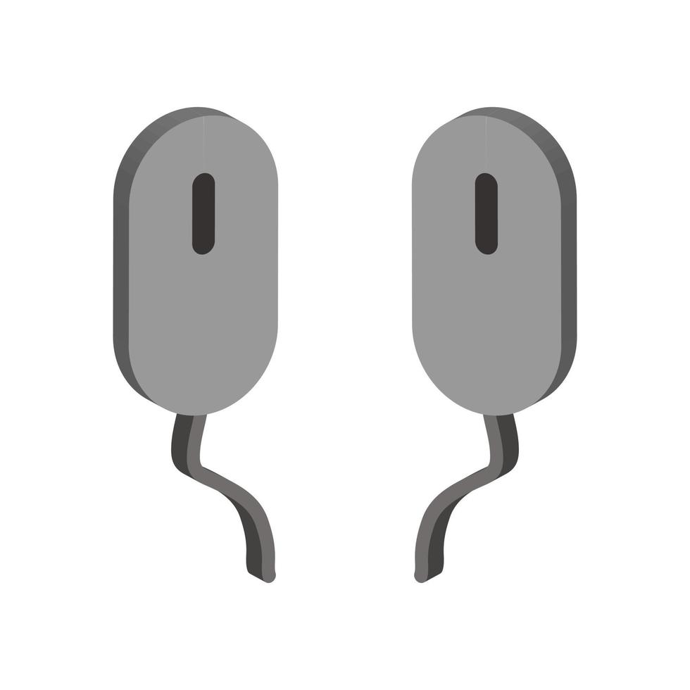 Mouse illustrated on a white background vector