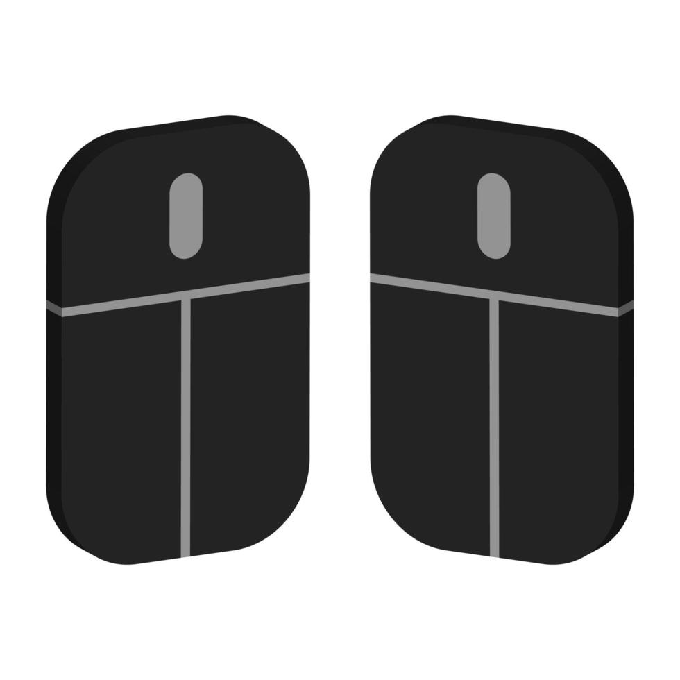 Mouse illustrated on a white background vector