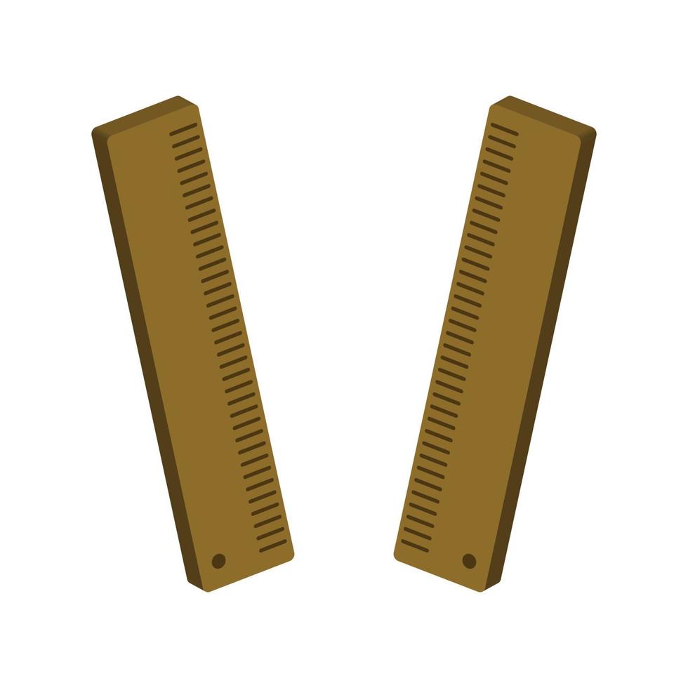 Ruler illustrated on a white background vector