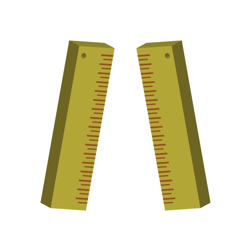 Ruler illustrated on a white background vector