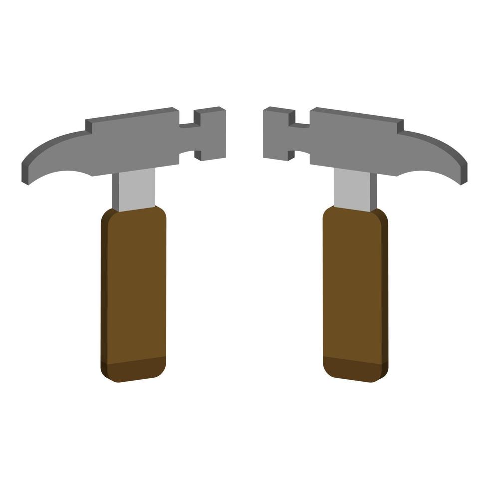 Hammer illustrated on a white background vector