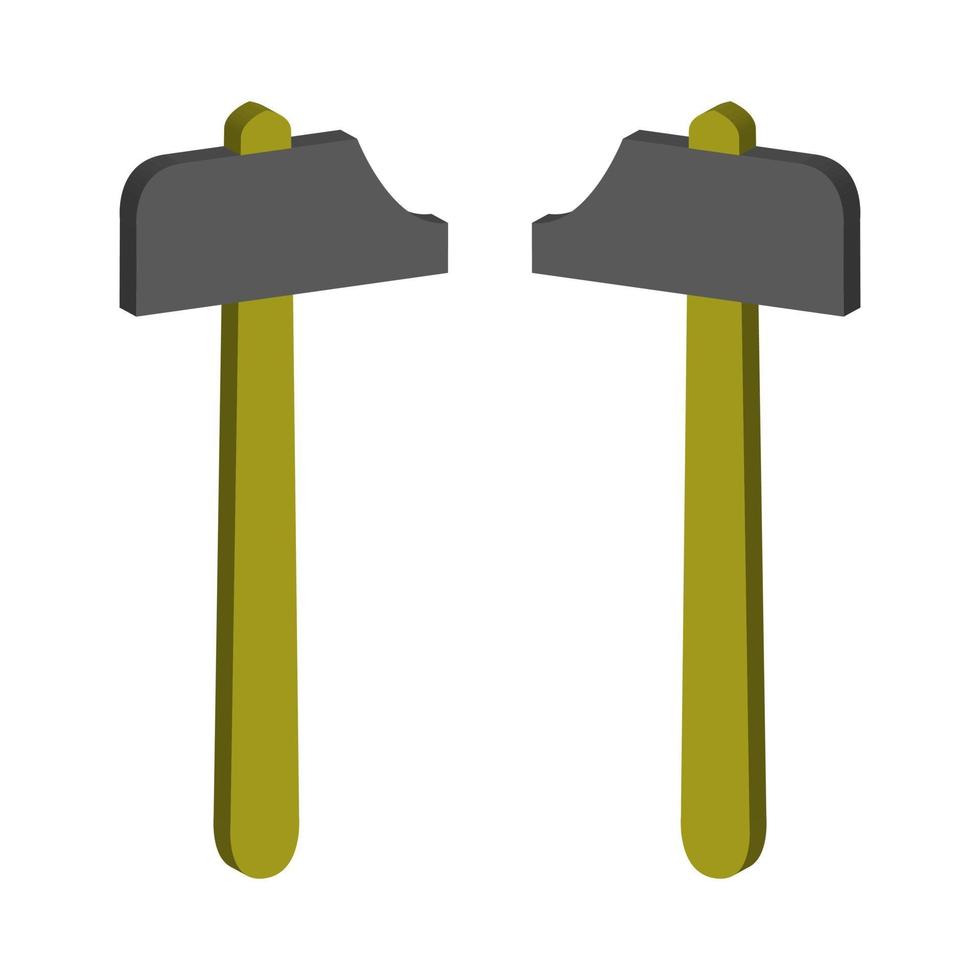 Hammer illustrated on a white background vector