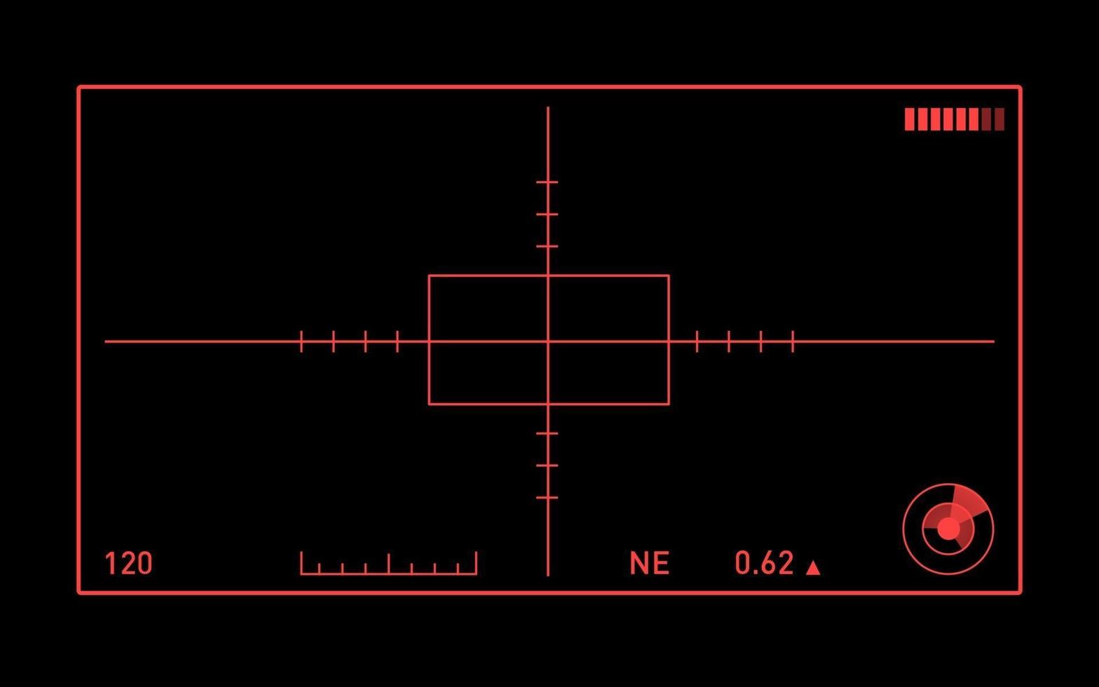 moderno vehículo de combate blindado drone vista térmica vector