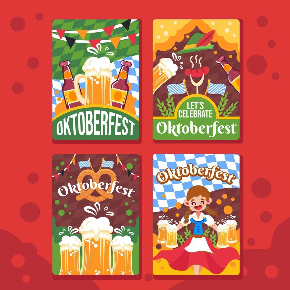 Oktoberfest Card Package vector