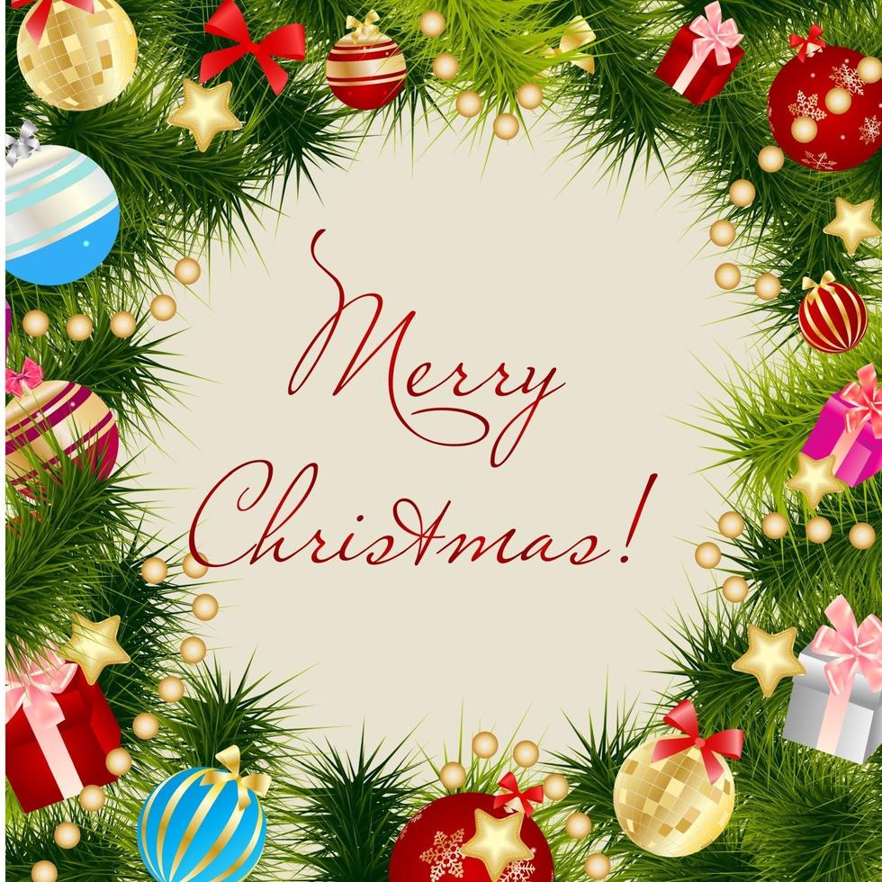 Abstract beauty Christmas and New Year background. Vector illustration