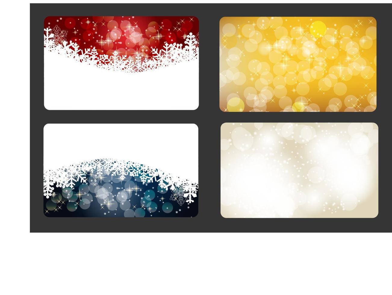 Set of vector Christmas  New Year banners cards