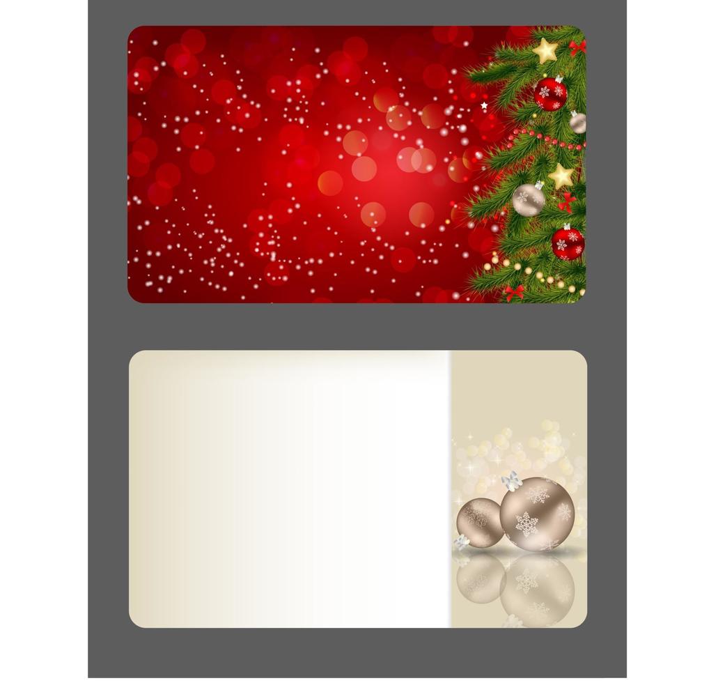 Set of vector Christmas  New Year banners cards