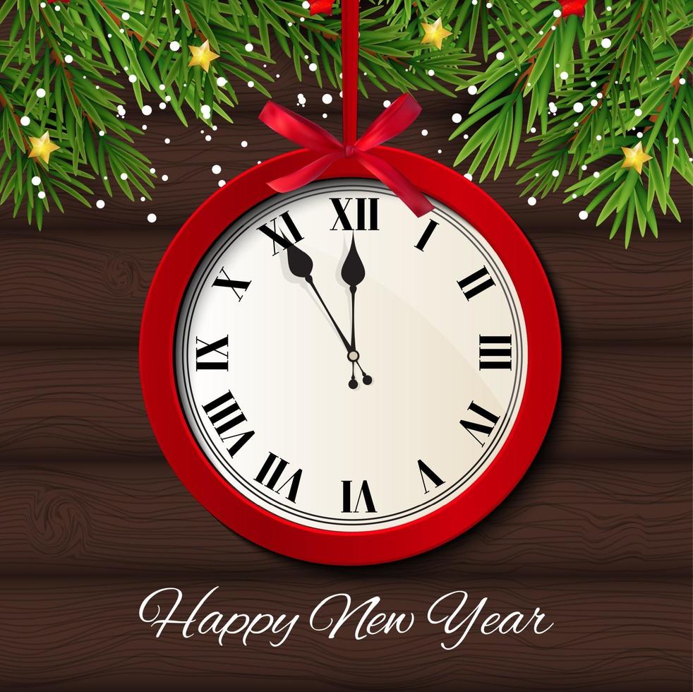 Merry Christmas and New Year Background. Vector Illustration