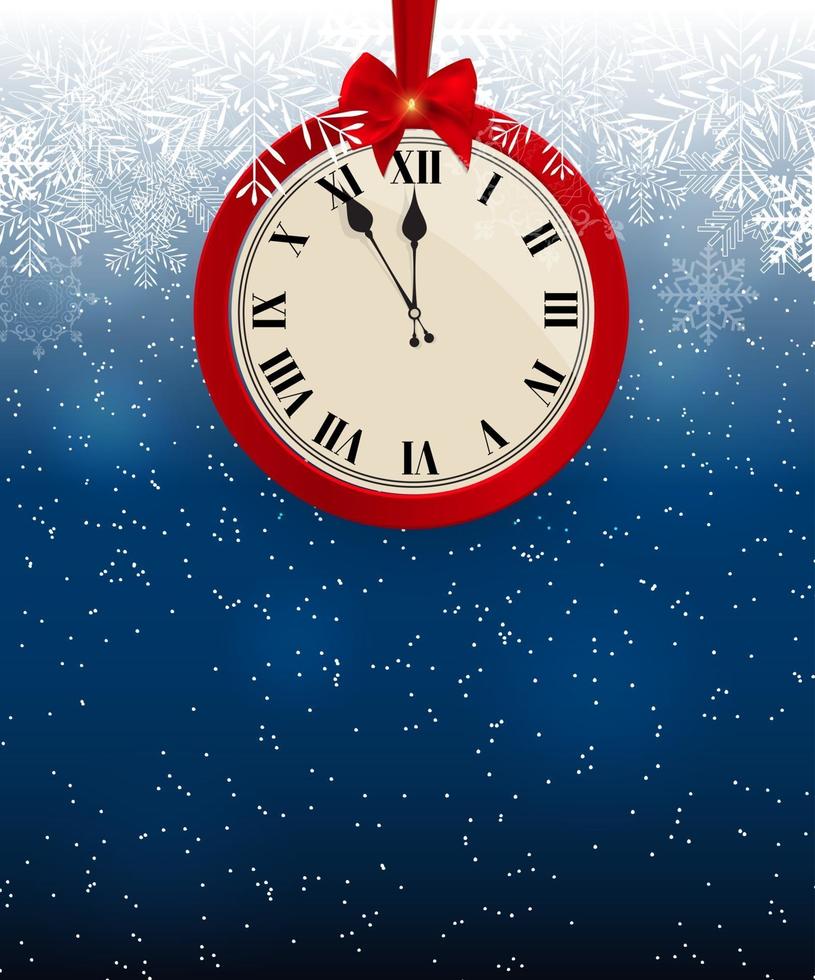 Merry Christmas and New Year Background. Vector Illustration