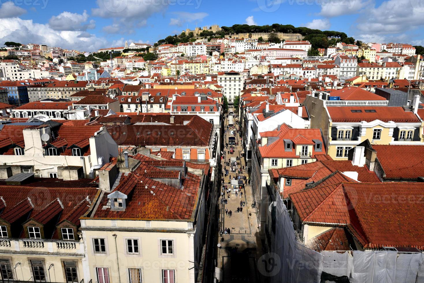 Castelo de S. Jorge and the rooftops of Lisbon photo