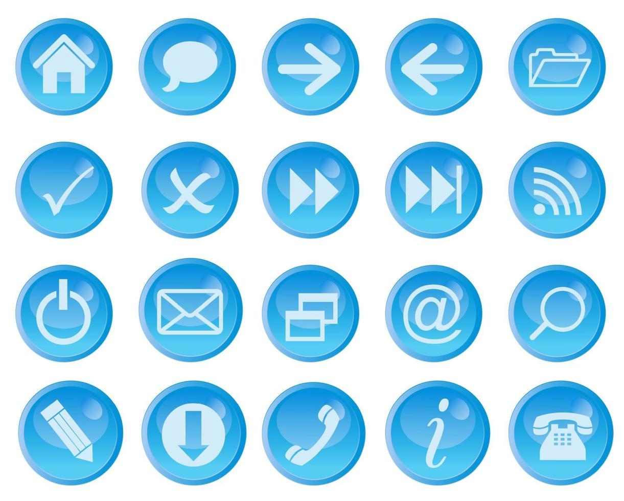 Vector icon set for web.