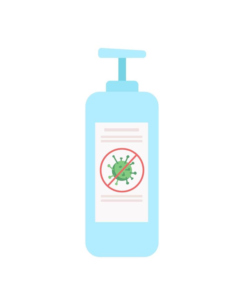 Hand sanitizer semi flat color vector object