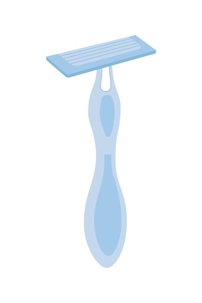 Shaving razor semi flat color vector object