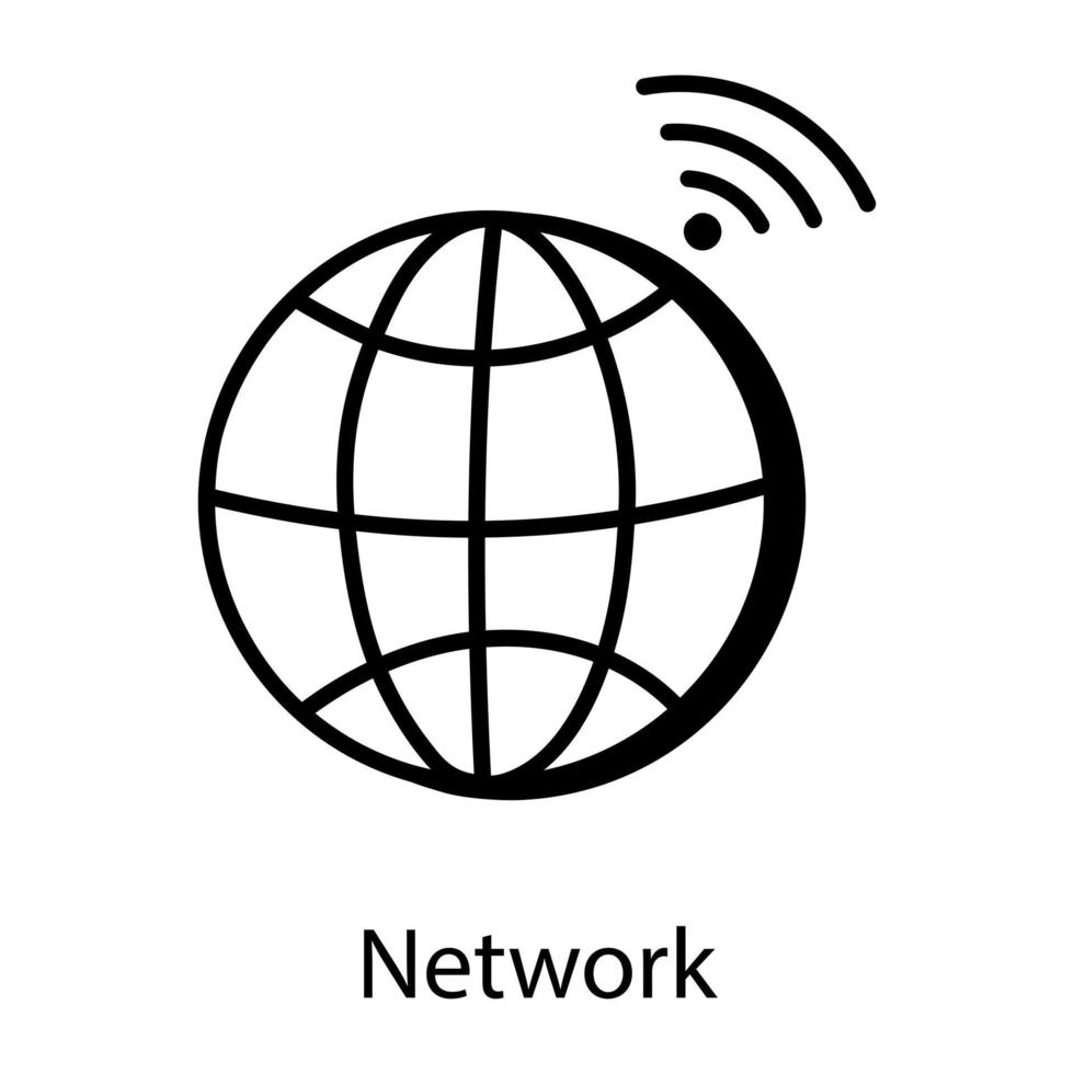 red global y wifi vector