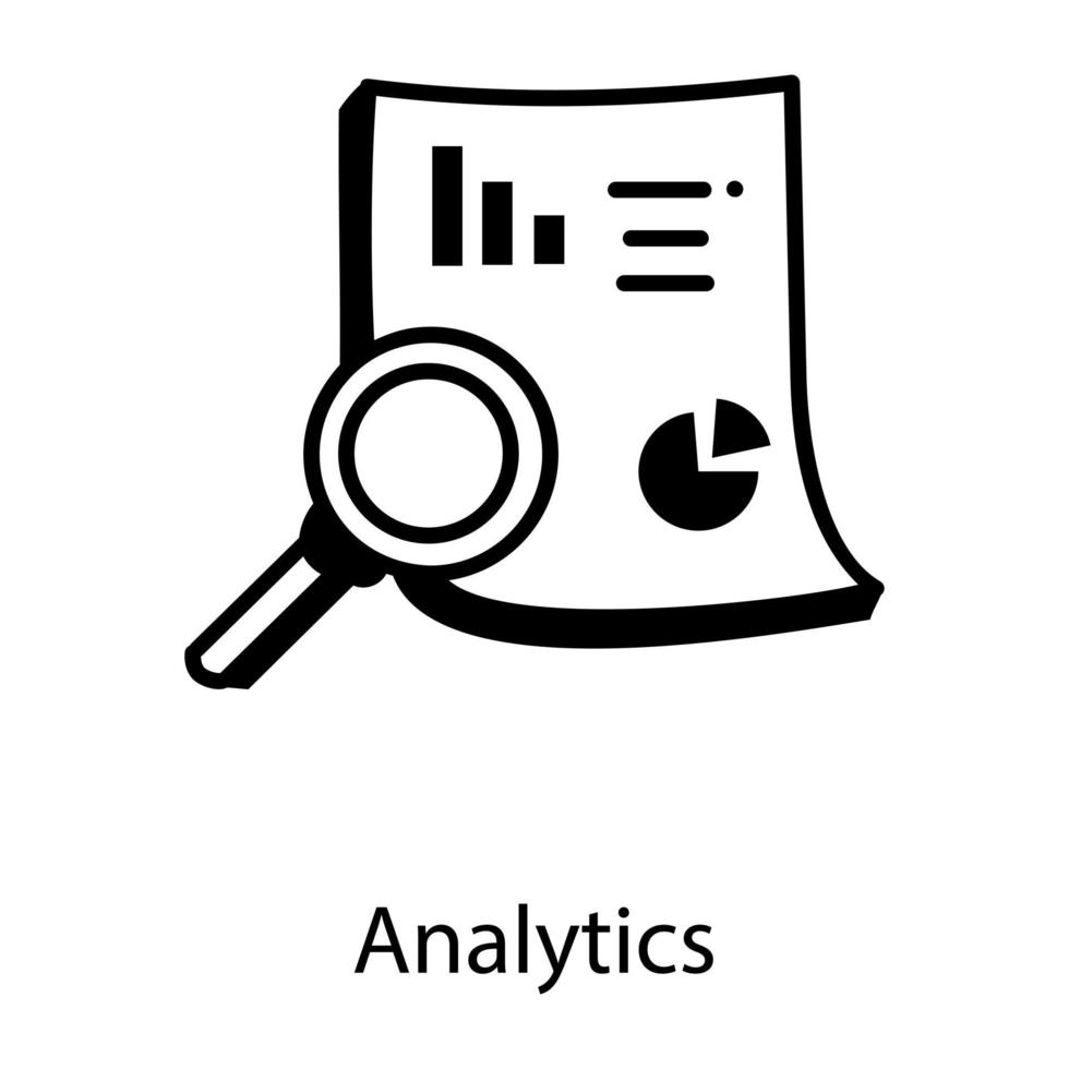 analítica e infografía vector