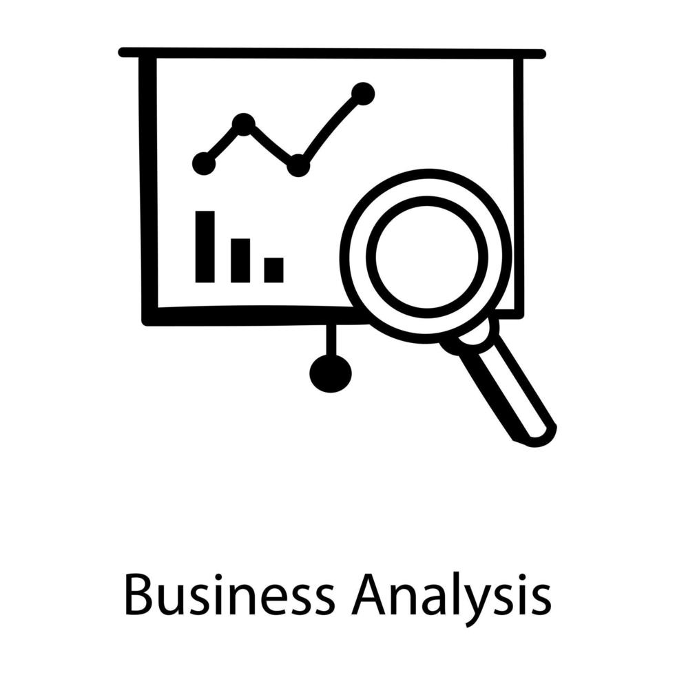 análisis de negocios y gráfico vector