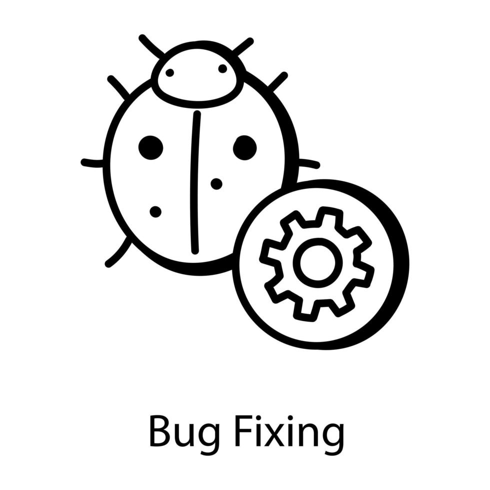 Bug Fixing and Management vector