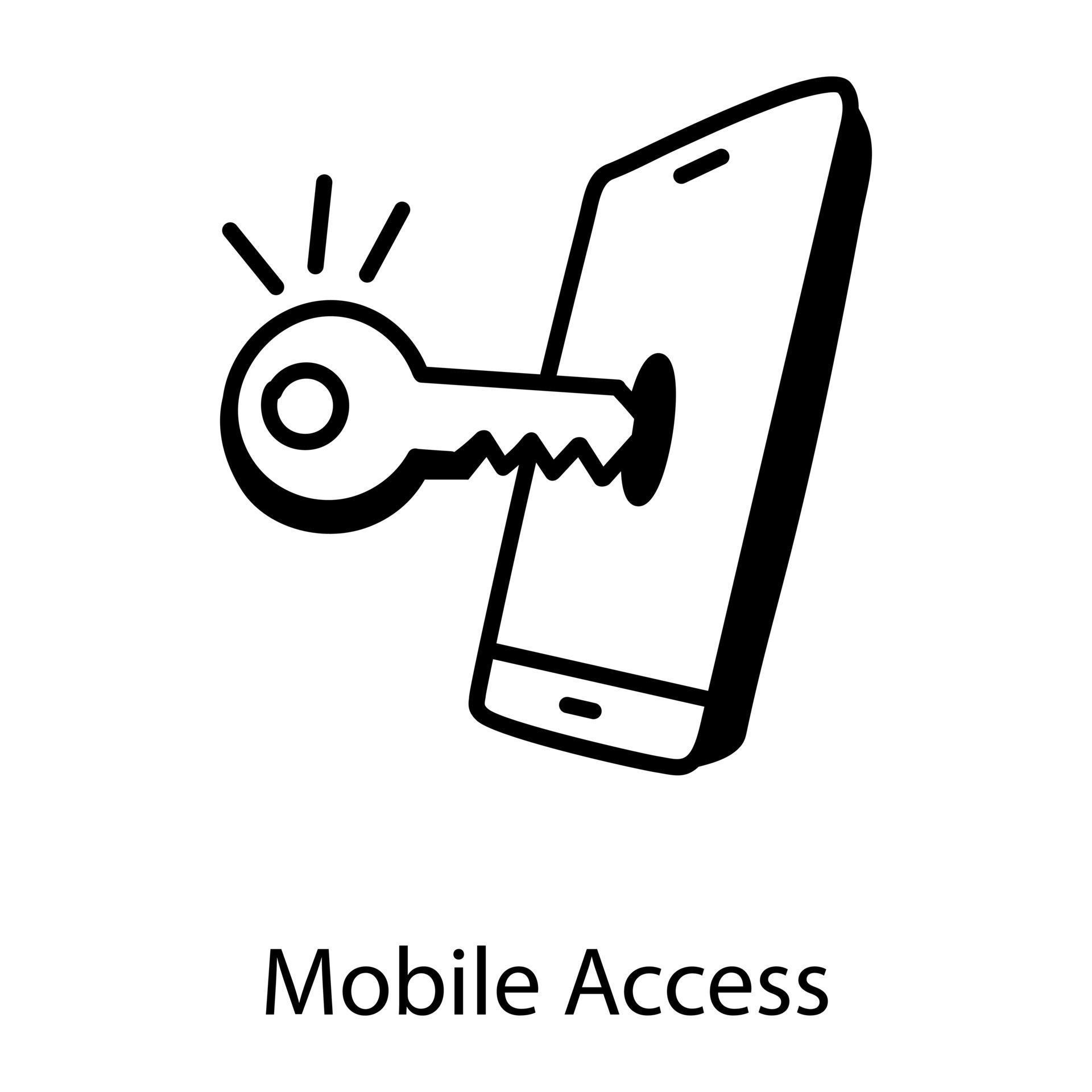 Mobile Access Key 3263910 Vector Art at Vecteezy