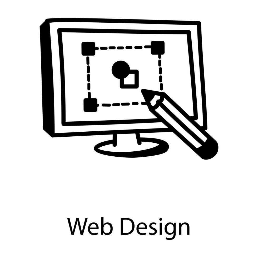 diseño web online vector