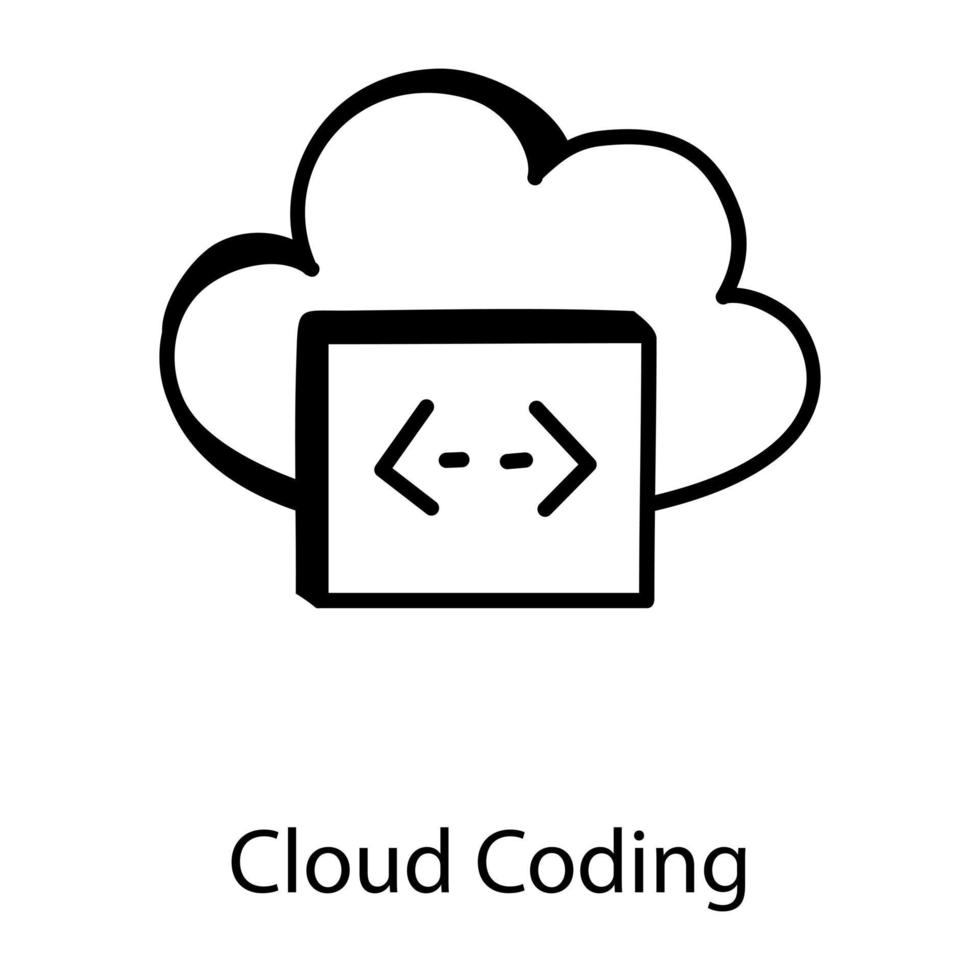 Cloud Coding and Programming vector