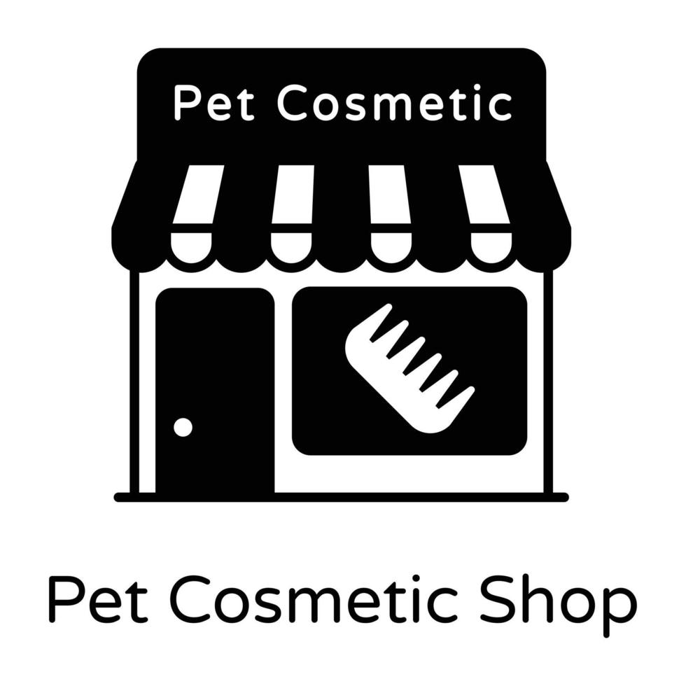 Pet Cosmetic Shop vector