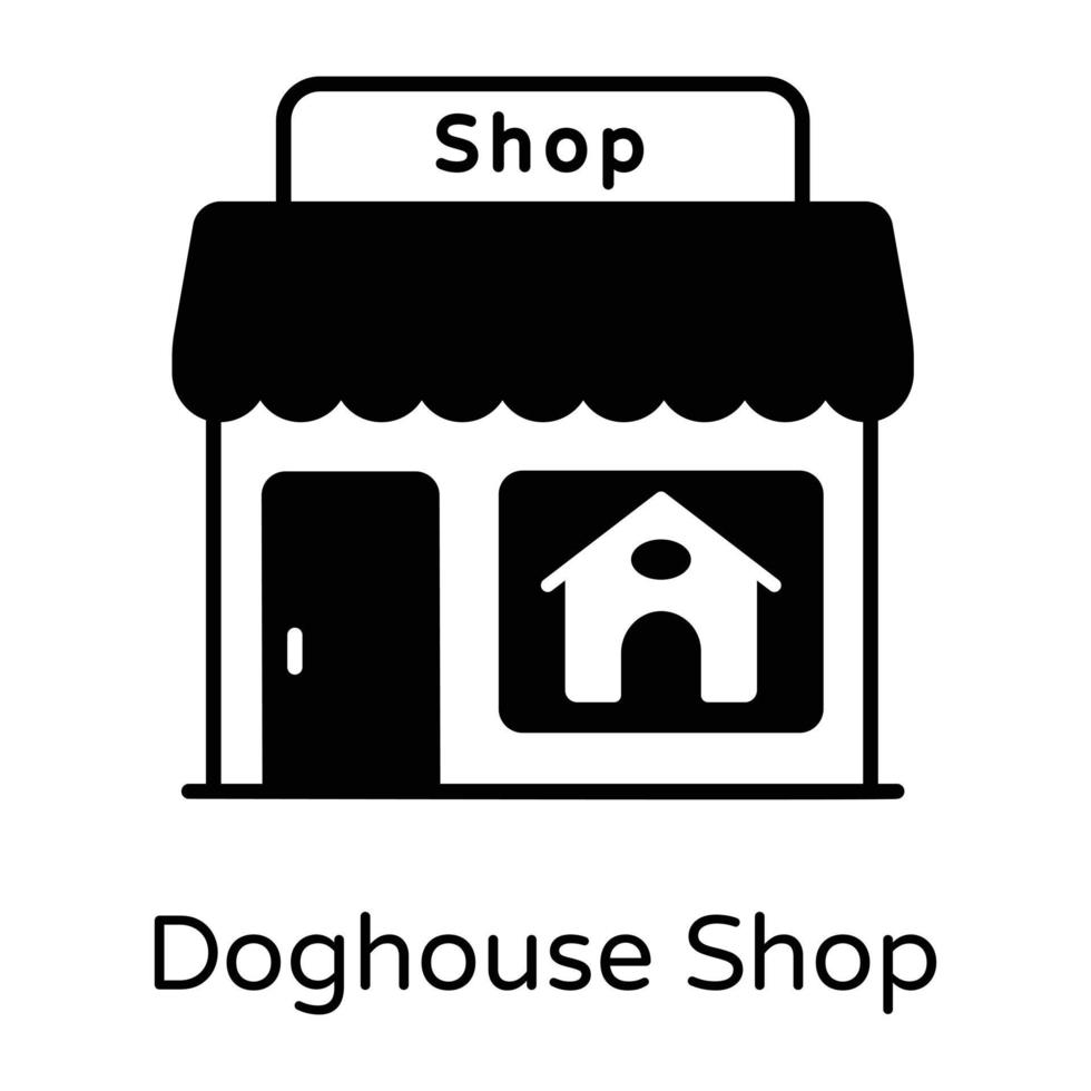 Dog House Shop vector