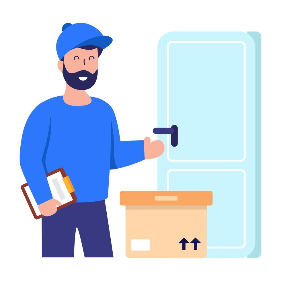 Home  Door Delivery vector