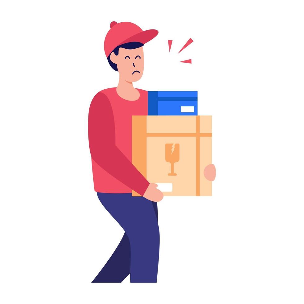 Delivery Boy and Person vector