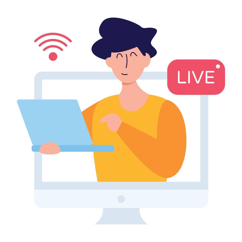 Live Call and Webinar 3264079 Vector Art at Vecteezy