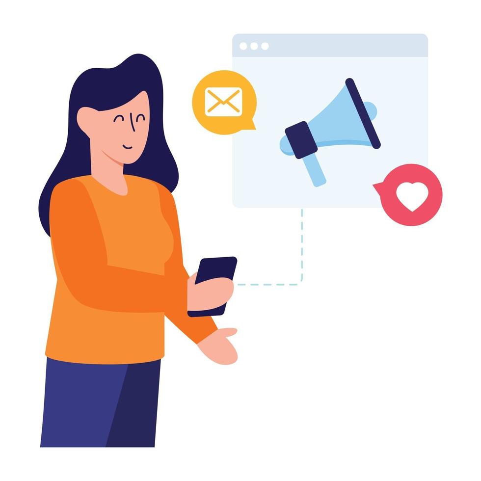 Social  Web Marketing vector