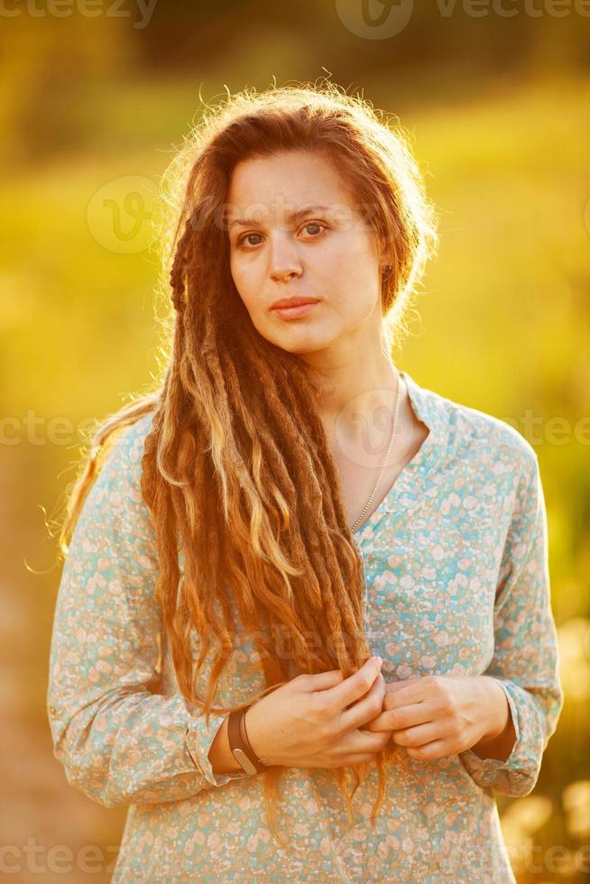 Portrait of a beautiful girl photo