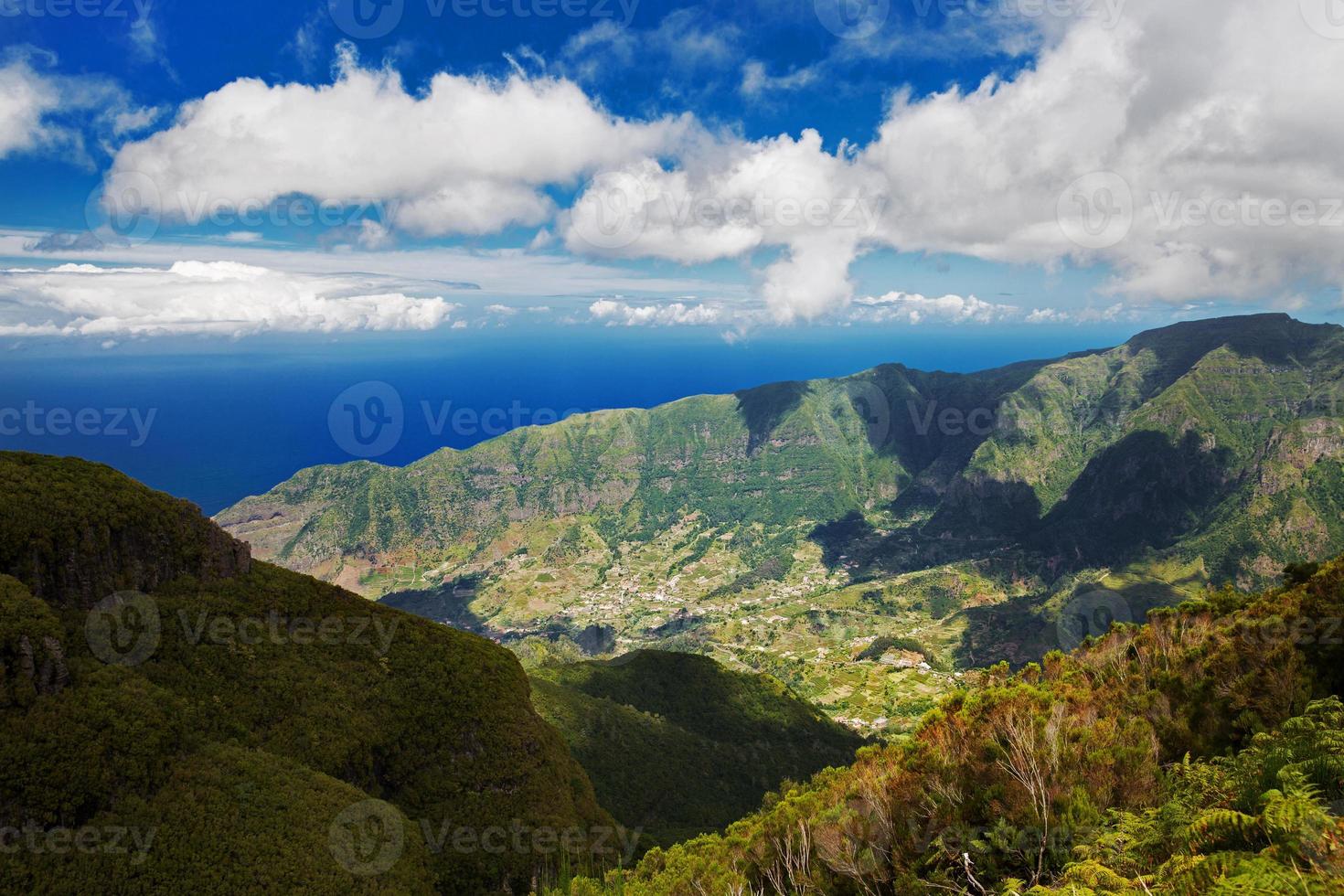 Views of the Atlantic Ocean from a mountain photo