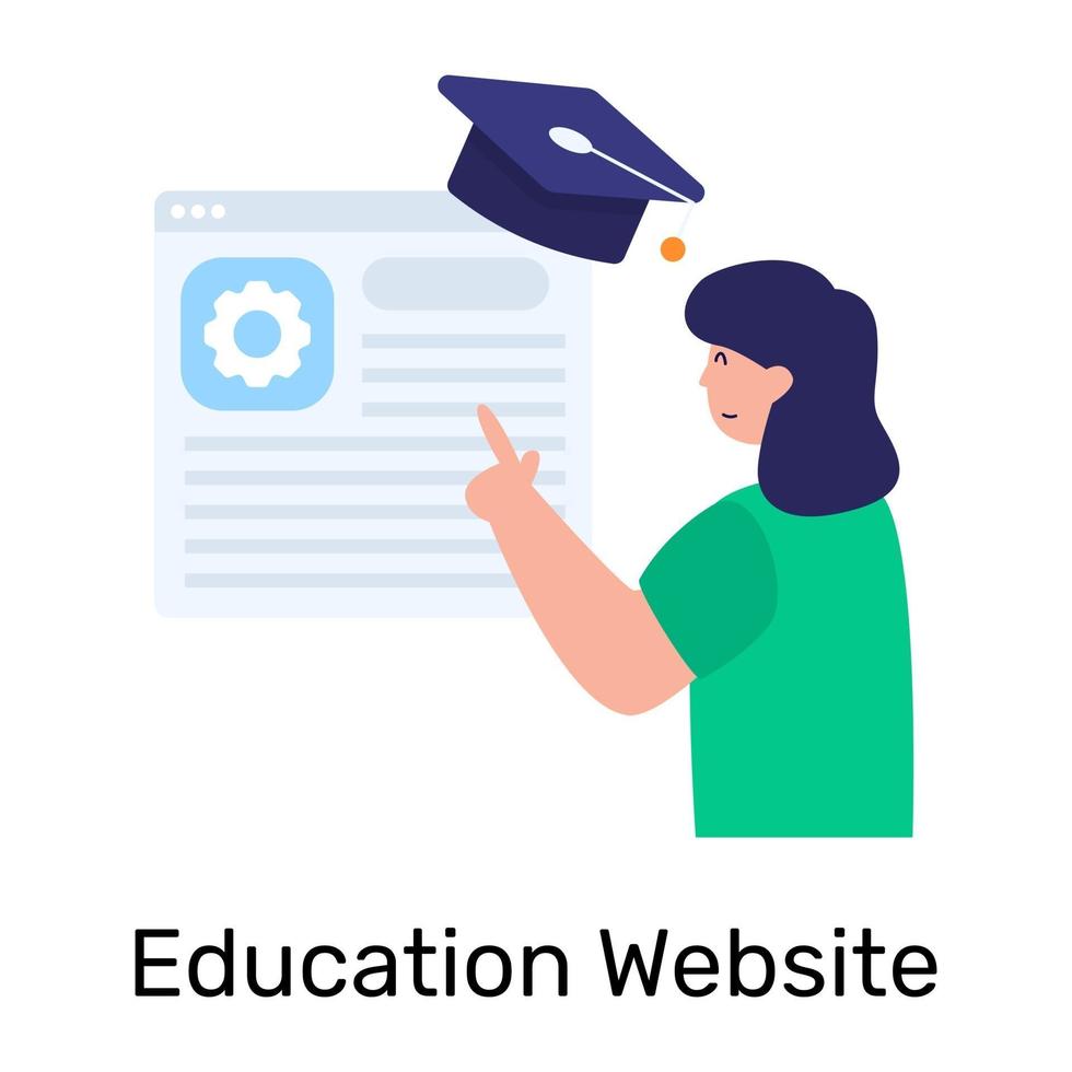 Education and Learning  Website vector