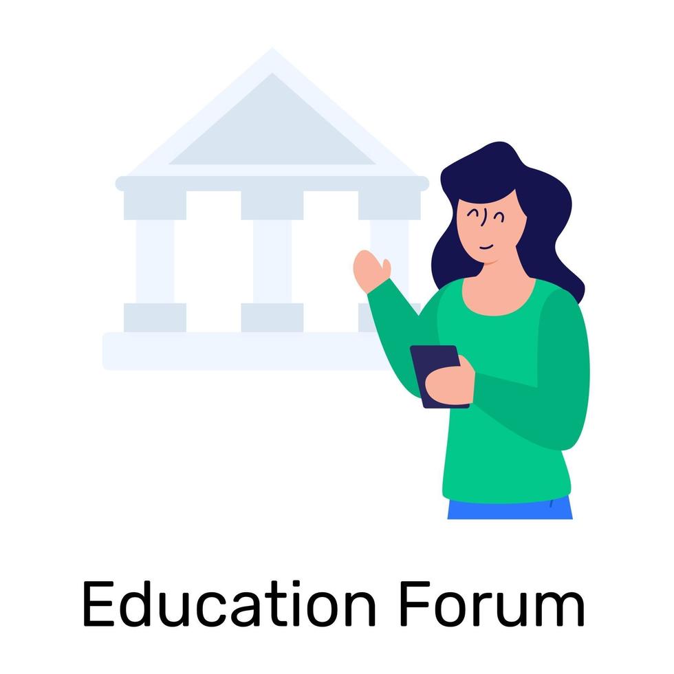 Education Forum and platform 3266034 Vector Art at Vecteezy