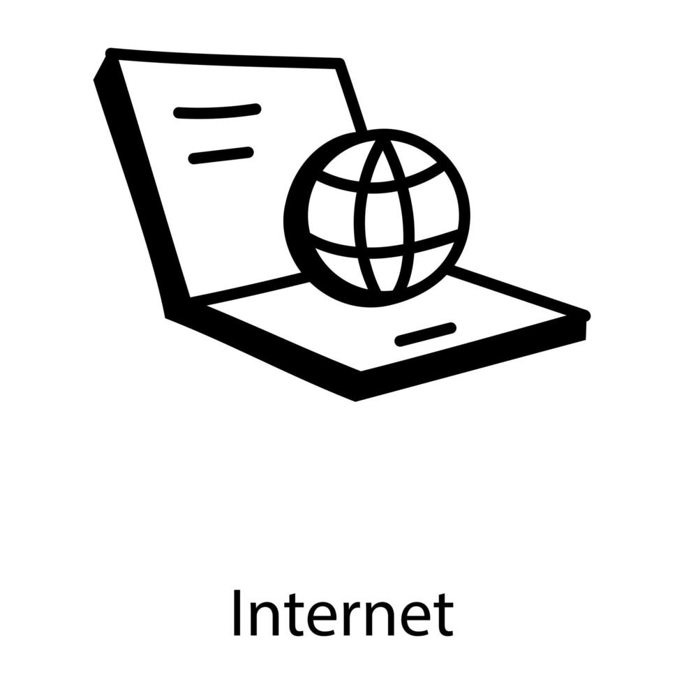 internet y navegación vector