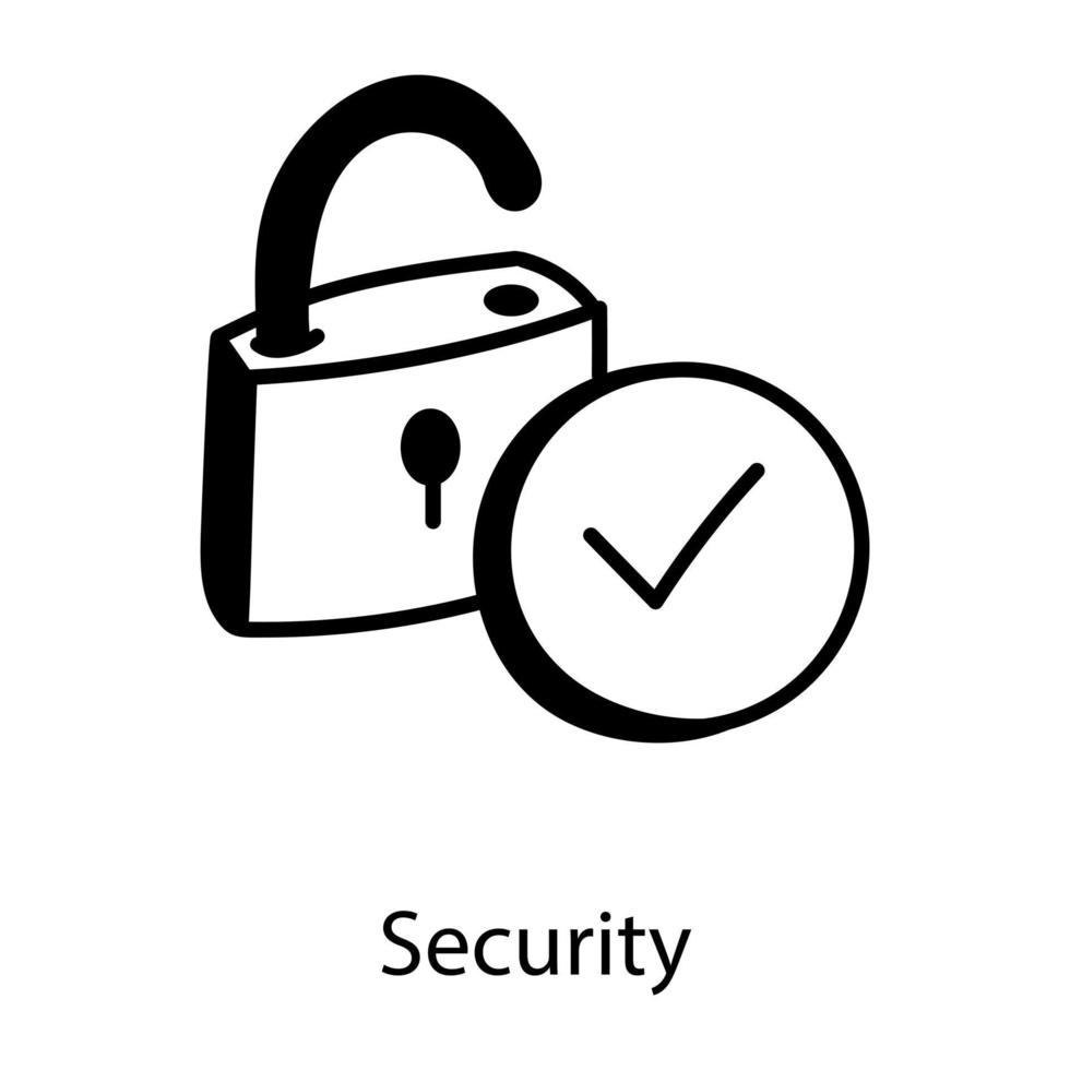 Security and Padlock vector