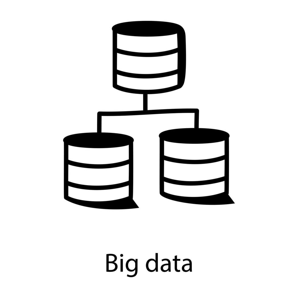 big data y red vector