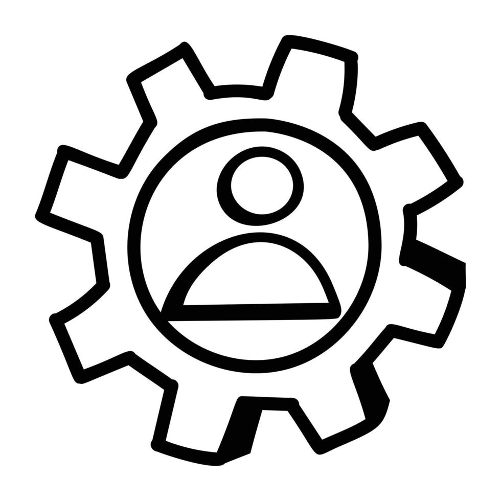 Manager and Admin vector