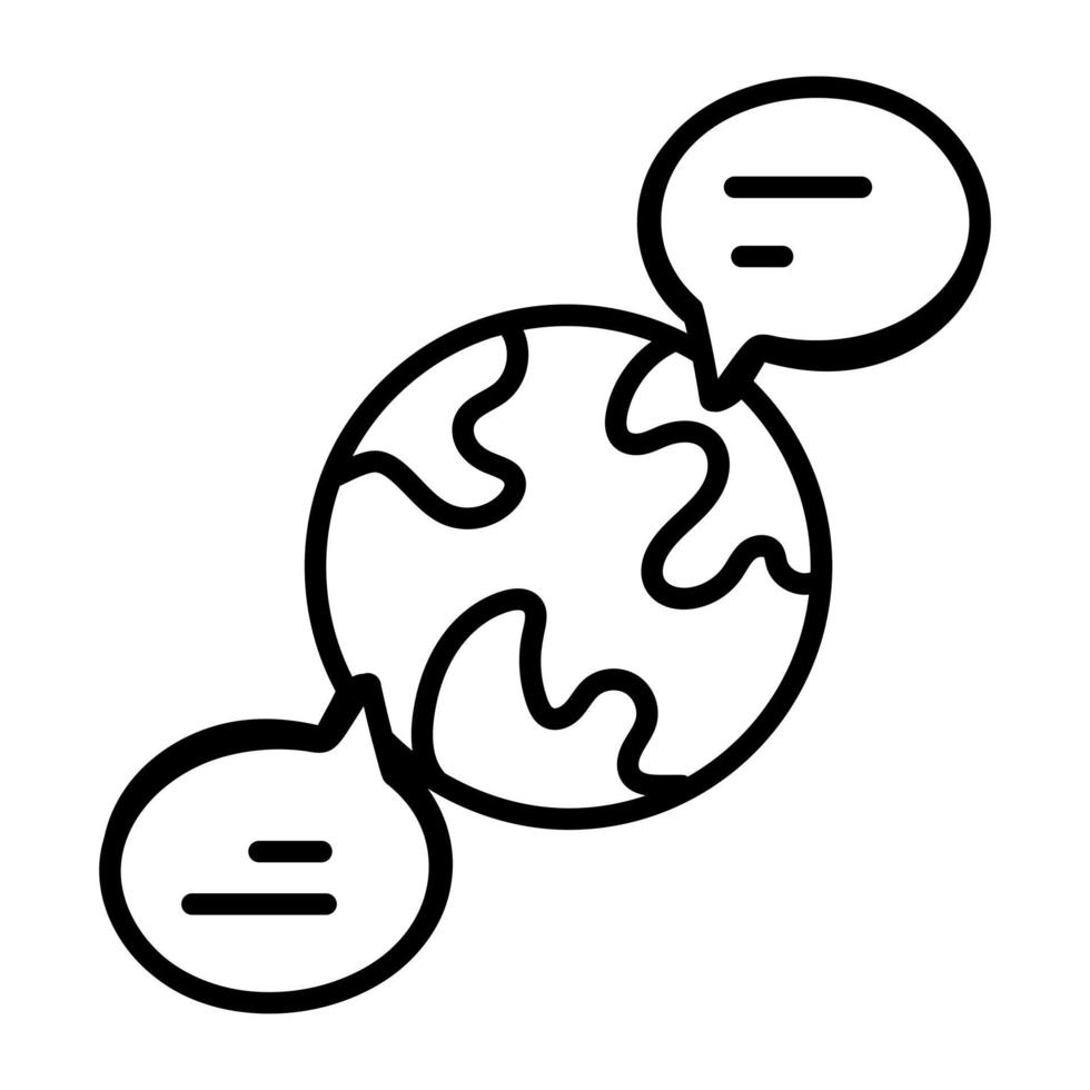 Global Chat and discussion vector
