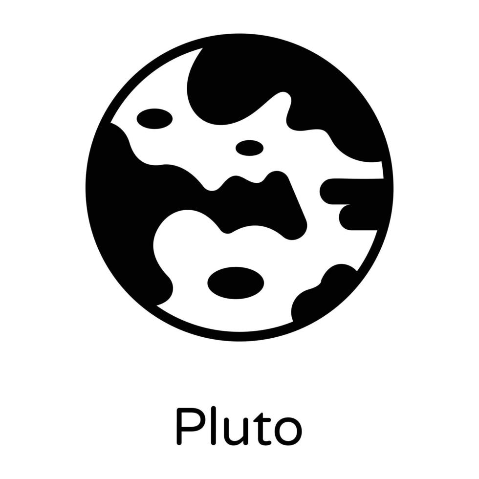 Pluto and Astronomy vector