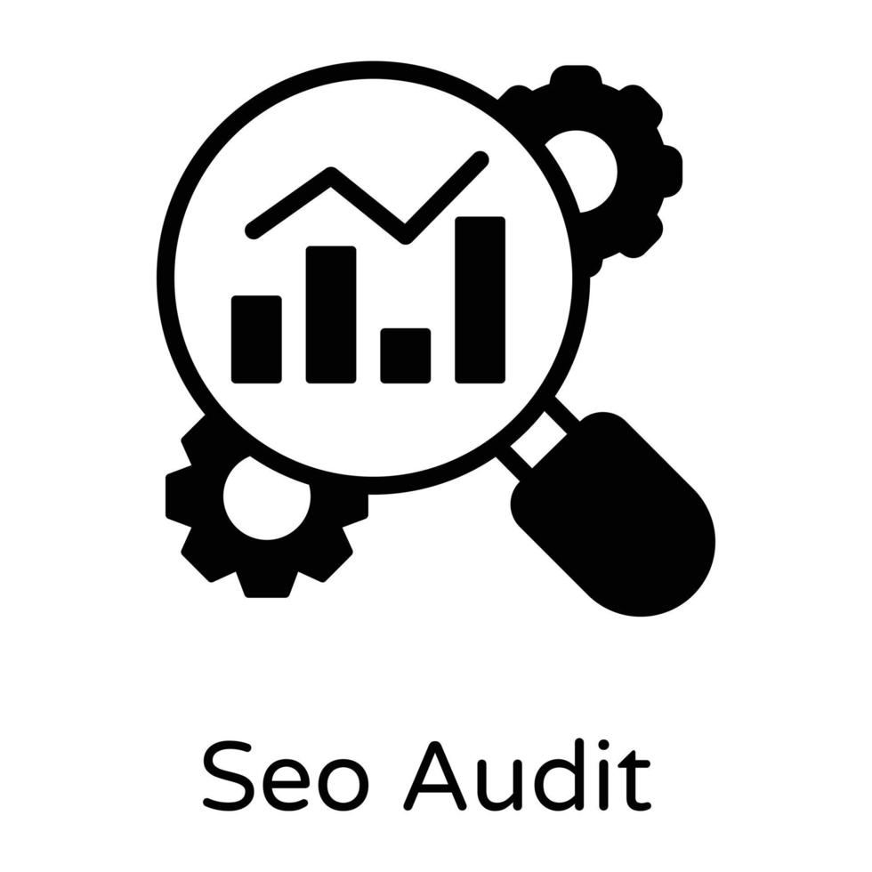 seo auditoría e inspección vector