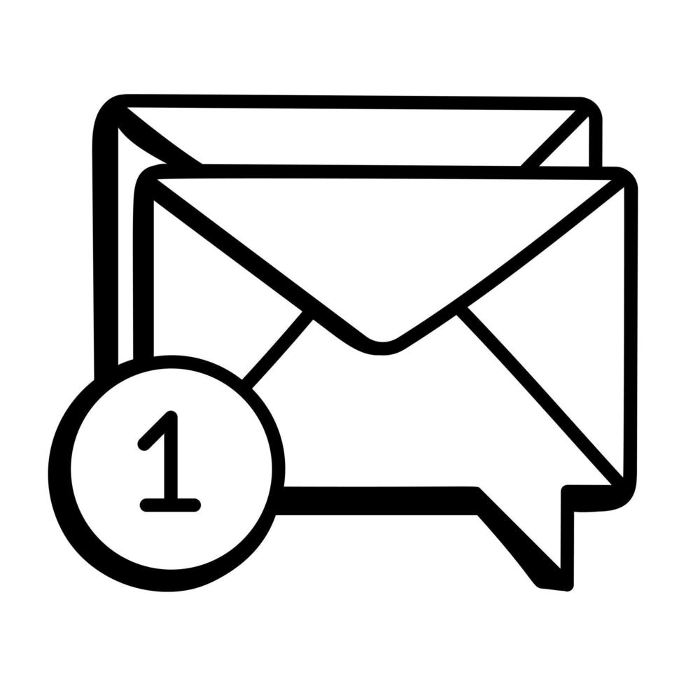 notificación de correos electrónicos vector