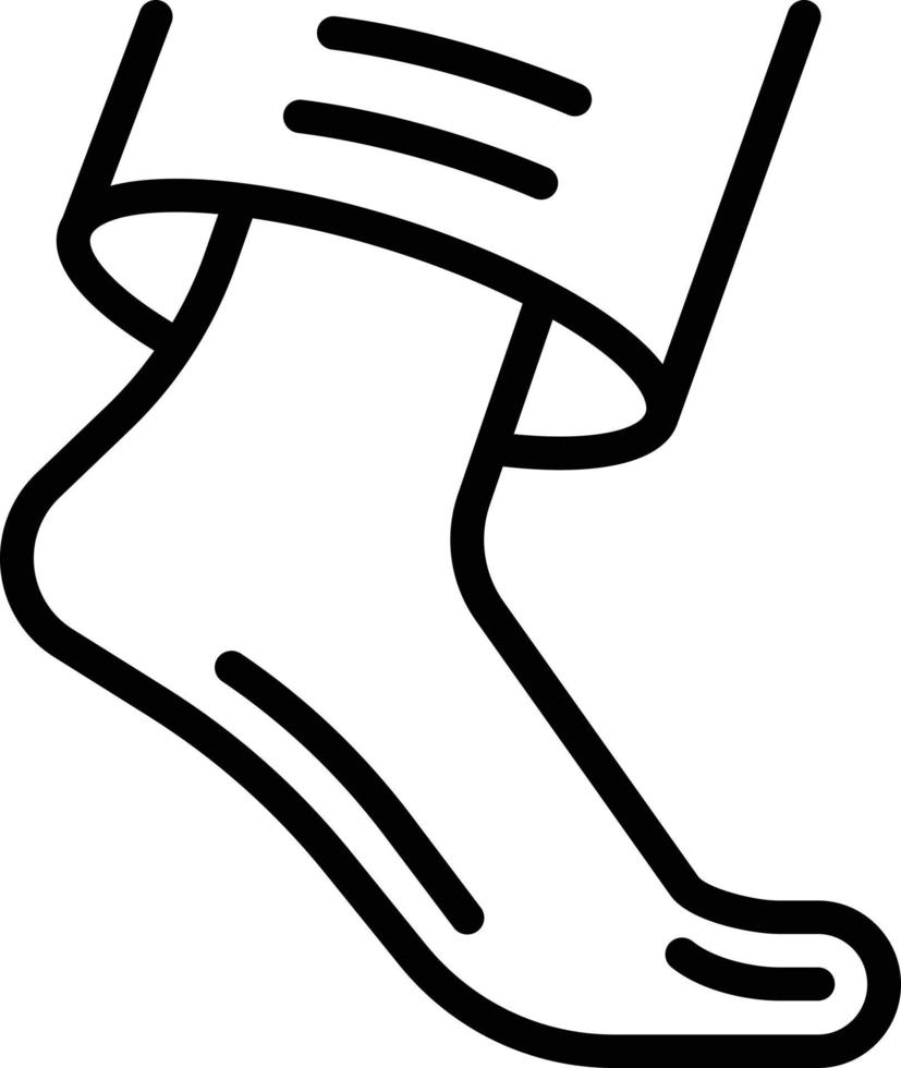 Line icon for foot vector