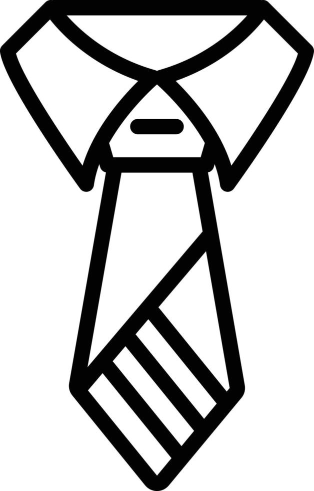 Line icon for tie vector