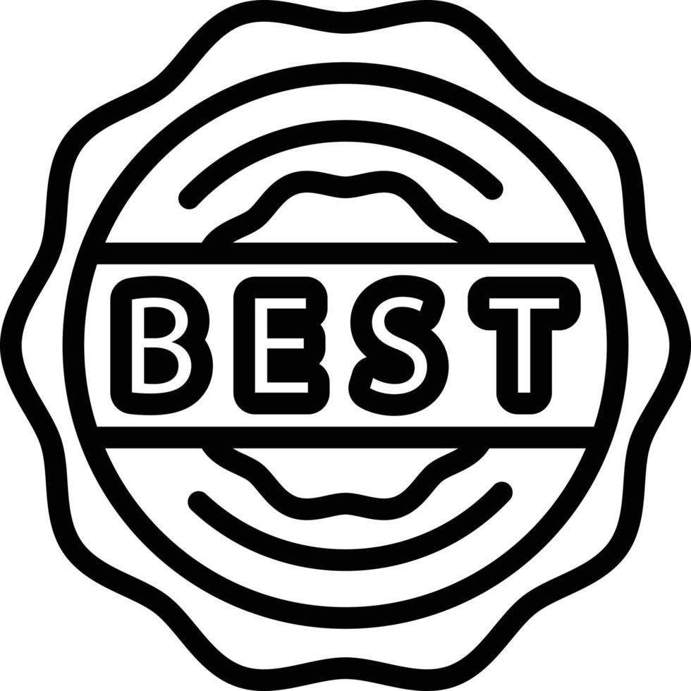 Line icon for best vector