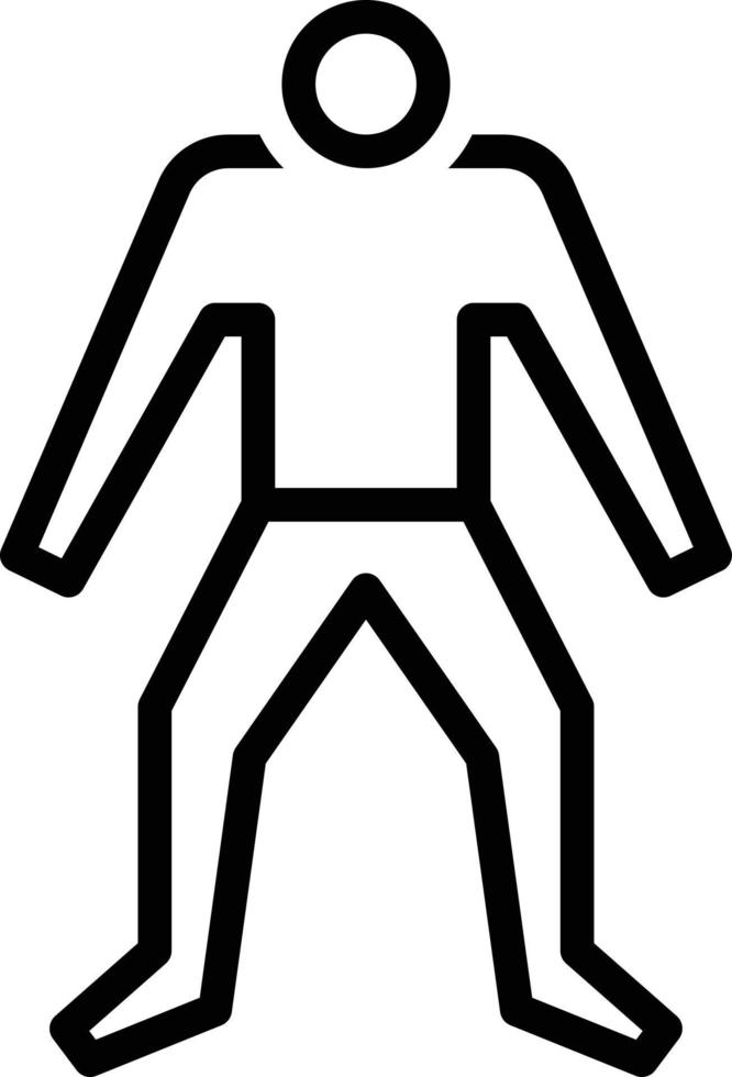Line icon for human vector